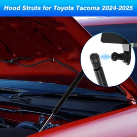 Hood Struts for Toyota Tacoma 2024-2025 & 4Runner 2025+ - Gas Spring Hood Lift Support, No Drill Installation, All-Black Premium Design