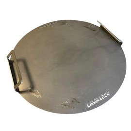LavaLock Flat top Griddle Grate for Weber 26" Kettle, Thick Steel with Handles