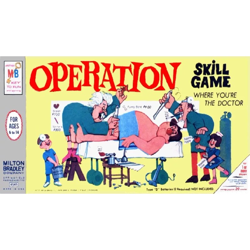 OPERATION SKILL BOARD GAME MAGNET! 3 1/2" X 2"