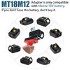 Battery Adapter for Milwaukee M12 12V Tools, MT18M12 for Makita