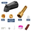 Matte Black Bathtub Spout with Diverter, All Metal, Brass, 5.3