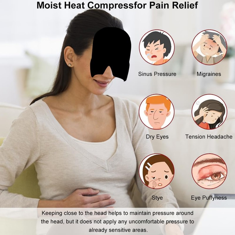 Migräne Maske,Migräne Kühlmaske,Kühlmaske Migräne,Schlafmaske kühlend,Migräne Mütze,Kopfschmerzen Mask,Migraine Relief Cap,für Linderung
