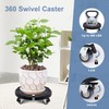 Commercial Products Trash Can Dolly with 4 Wheels - Adjustable