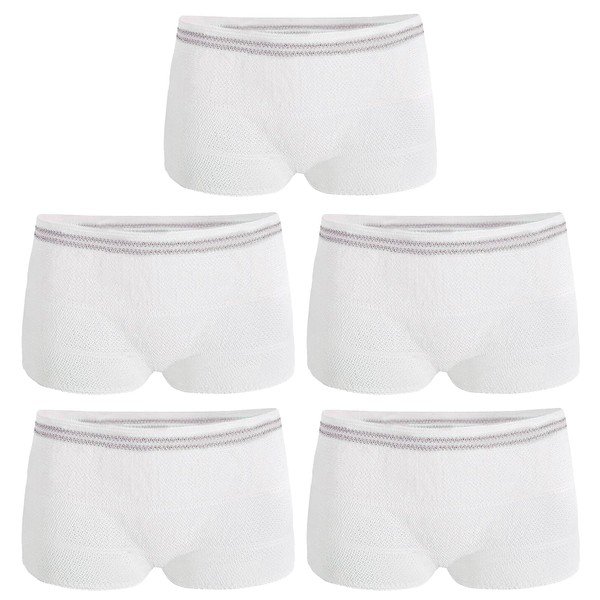 5 Pcs Net Pants for Incontinence Pads, Disposable Reusable Breathable