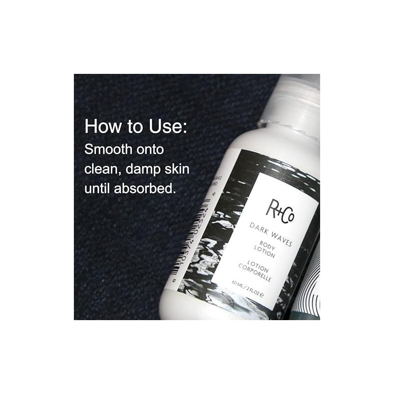 R+Co Dark Waves Body Lotion, 2 oz.
