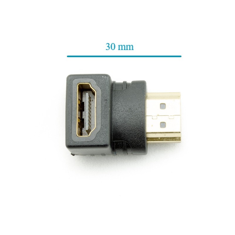 AKORD HDMI Male to HDMI Female 90 Degree Right Angle