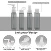 Empty Travel Small Size Pump Bottles Tubes kit for toiletries