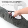2Pcs Stuffable Travel Neck Pillow,Velvet No‑Filler Fillable Travel Pillow