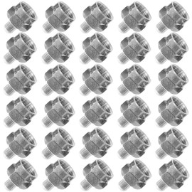 HAMILO F-Type Termination Resistor Plug Coaxial Cable Antenna Splitter Approx 75Ω 40pcs