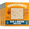 Manischewitz Egg & Onion Matzo, 10oz (3 Pack) Crisp &