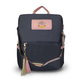 FuninCrea Womens Backpack Anti Theft Casual Daypacks with 2 Zipper Pockets, Waterproof Backpack Large Capacity Women's Fashion Backpacks with Detachable Shoulder Strap and Handle (Black)