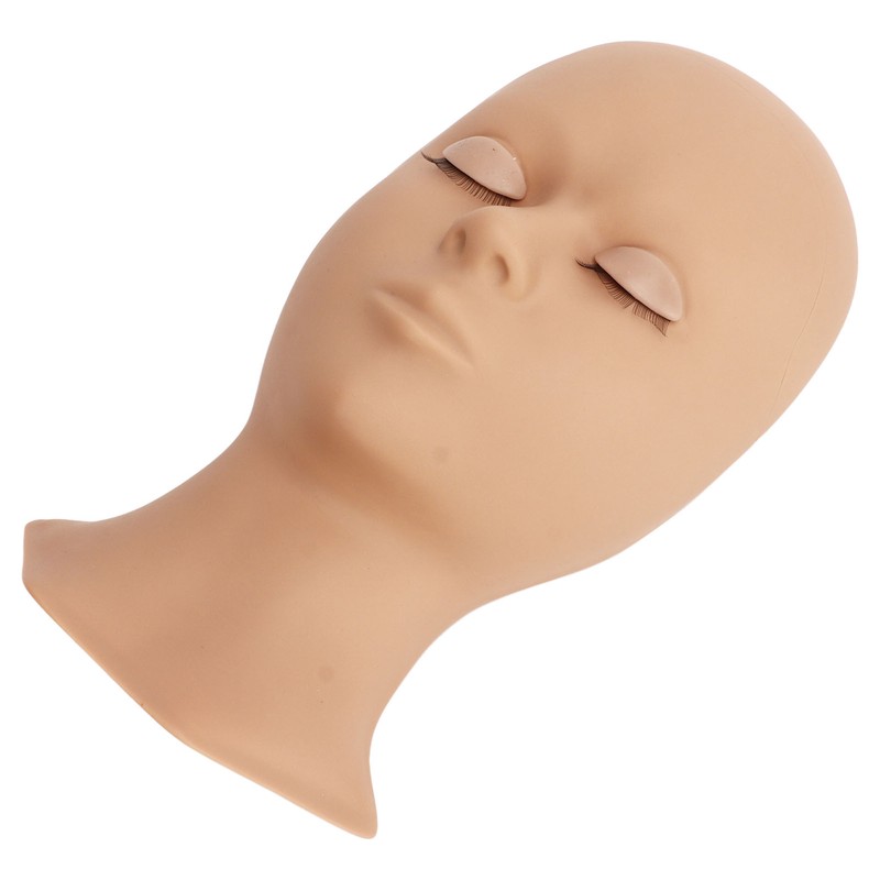 Lash Mannequin Head Soft Silicone Replaced Eyelids Mannequin Head for