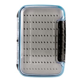 Dr.Fish Fly Fishing Box, Flies Storage Case Waterproof Silicone Double Sided Clam Fishing Jig Boxes Crappie Panfish Trout M