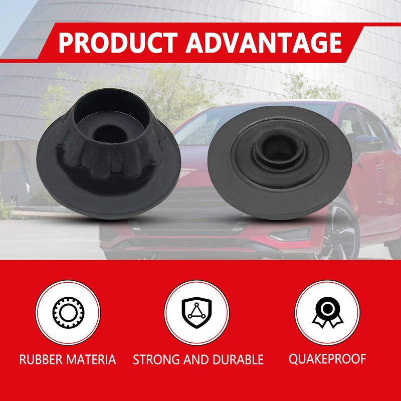 Icyhaws 4PCS Car Radiator Mount Bushing, Rubber Radiator Bracket Compatible