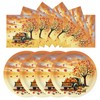 40 Pcs Fall Paper Plates and Napkins 9 inch Dinner