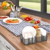 Paper plate organizer for Kitchen Countertop,Flatware Utensil Caddy,Utensil Holder Organizer