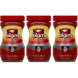 Folgers Instant Coffee Crystals, Classic Roast, 24 ounce