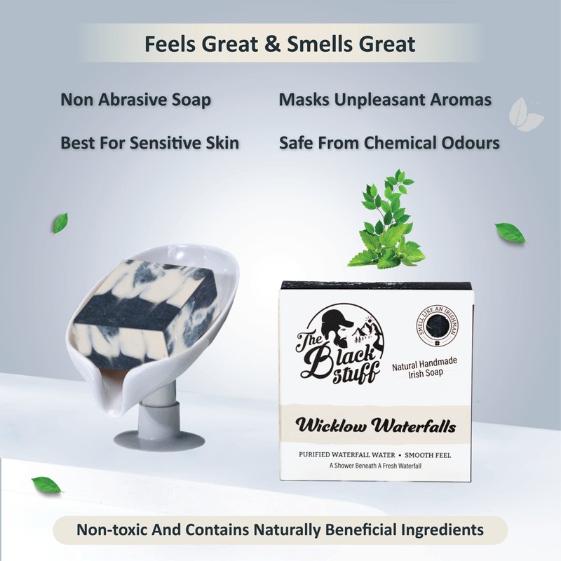 The Black Stuff All Natural Bar Soap for Men Handmade