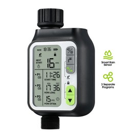 Homitt Smart Sprinkler Timer Outdoor Irrigation Water Garden Rain Sensor Auto Shutoff