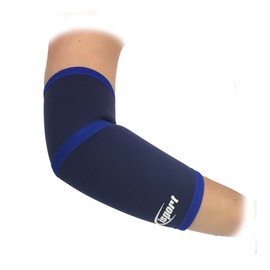 iSport PROFESSIONAL THICK 2MM NEOPRENE ELBOW COMPRESSION WARMING COMFORT SUPPORT GUARD LARGE (25.5CM X 35.5CM)