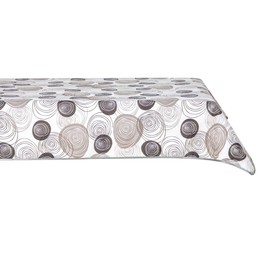 texpot Oilcloth 130 x 260 cm with Curl Washable with Hem Polyester Garden Tablecloth