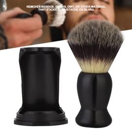 Tomotato Shaving Brush Holder, Acrylic Shaving Brush Holder, Support for Beard Brush, Shaving Tool, Men's Razor Holder Base for Husband, Boyfriend, Dad (Brush + Holder)