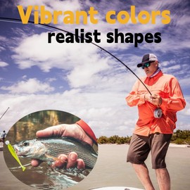 Soft Sea Fishing Bait, 40 Pieces Soft Baits, Rubber Bait, Zander Rubber Fish Set, Zander Rubber Bait Set, Rubber Fish Set for Pike, Zander Bait, Pike Bait, Rubber Fish Zander