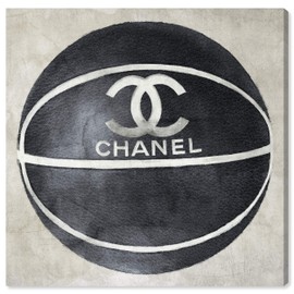 The Oliver Gal Artist Co. Fashion and Glam Wall Art Canvas Prints 'BM Fashion Basketball'