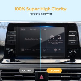 LFOTPP 2 PCS Control Screen Protector for 2021+ Seltos 8-Inch HD Crystal Clear in-Dash Infotainment Navigation Touch PET Plastic High Clarity Protective Film