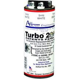 American Radionic Company Amrad Turbo 200X Universal Motor Run Capacitor, 97.5 Mfd | American