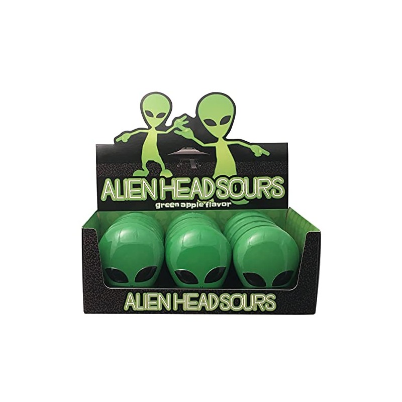 Boston America Alien Head Sours Green Apple Flavor Collectible Tin