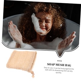 Minkissy Cotton Soap Pouches Exfoliating Bag Drawstring for Bathing Soap Storage