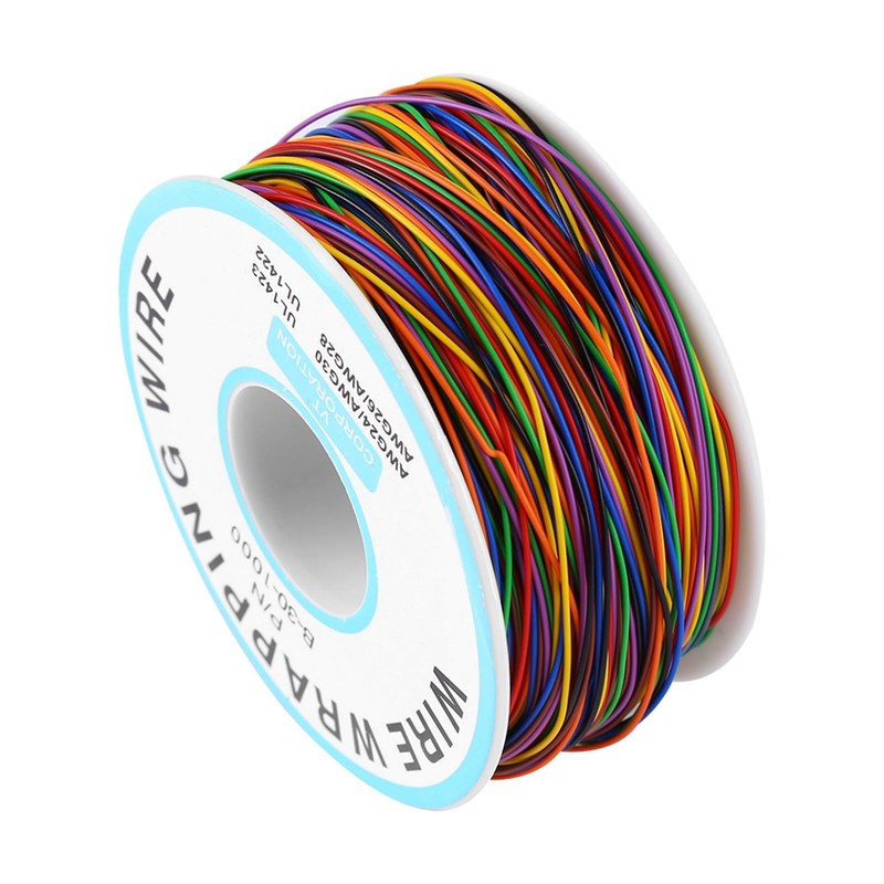 30AWG Stranded Electric Wire, Colorful P/N B-30-1000 Tinned Copper Connection