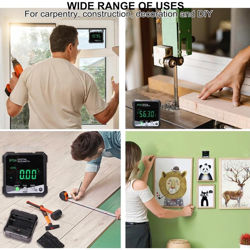 Digital Inclinometer 4 x 90° Angle Finder