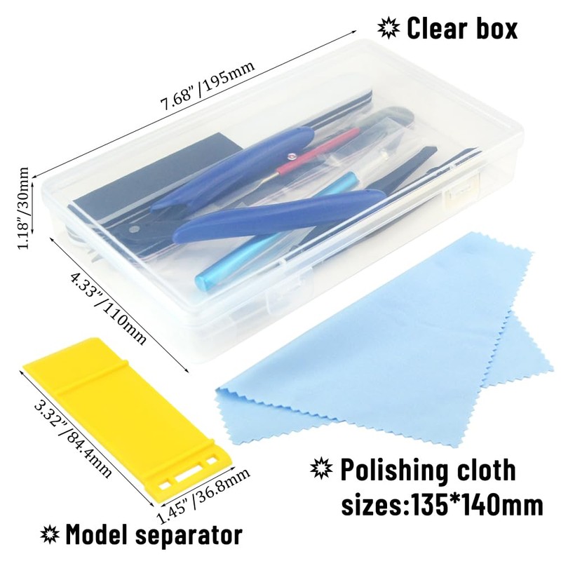 WMYCONGCONG 14 PCS Gundam Modeler Basic Tools Craft Set Hobby