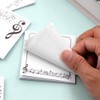 6 Pack Music Themed Sticky Note,Black White Music Notes Self-Stick