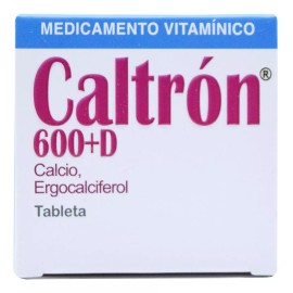 Salud Natural Calcio Vitamina D 60 Tabletas Caltrón 600 D Salud Natural Sabor Sin sabor