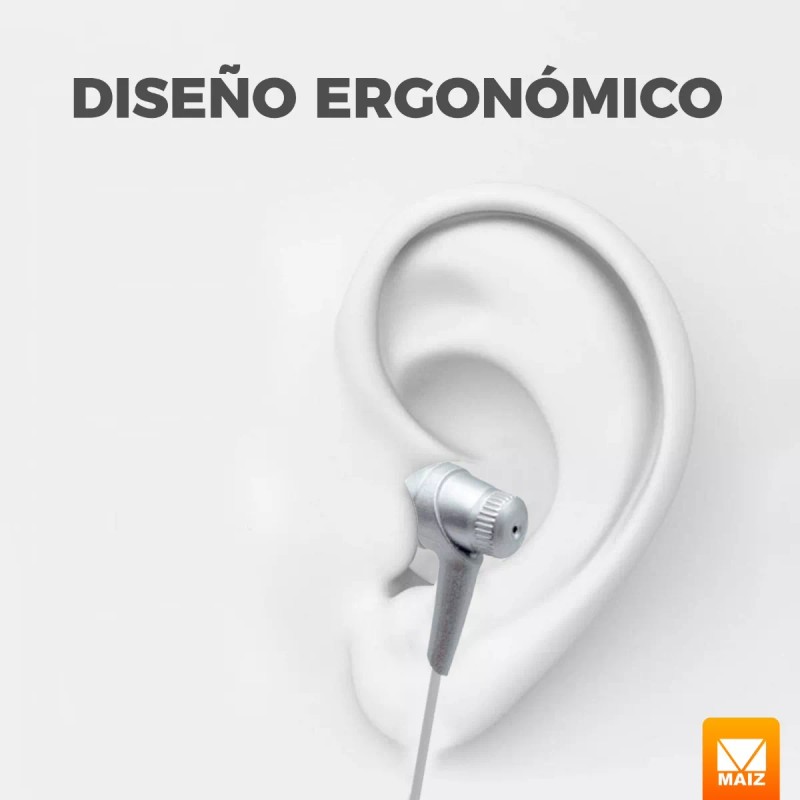 Maíz Audifonos Alambricos Jack 3.5mm In-ear Manos Libres Pc