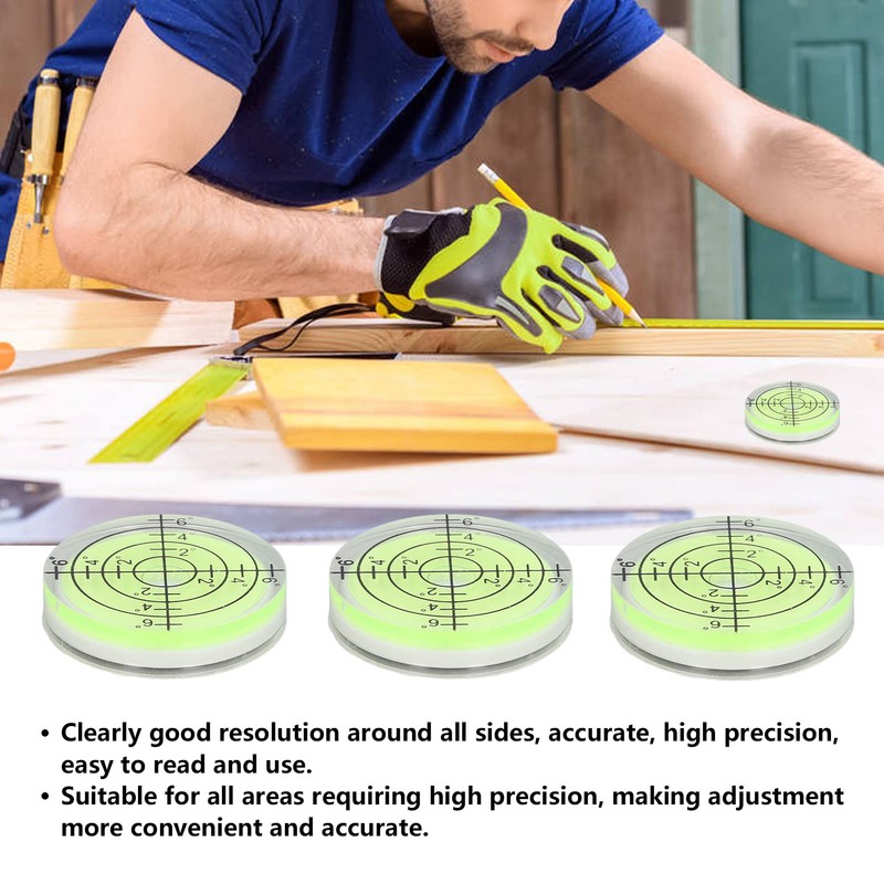 Mini Bubble Levels, High Precision Bubble Level 3 Pcs Horizontal