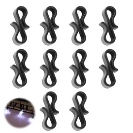 PAVIKE Golf Ball Marker Holder Set of 10 Golf Hat Clip Golf Tee Holder Hat Clamp Golf Ball Marker Holder Clip Golf Accessories Golf Ball Marker Hat Clip Golf Hat Clip for Tee