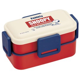Skater PFLW4AG Ag+ Antibacterial Fluffy Lunch Box, 20.3 fl oz (600 ml), Snoopy Retro Label, Peanuts, Made in Japan
