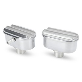 6100FP, Polished Antirust Valve Cover Breather PCV Combo Kit Heat Resistant Finned Design for Modification