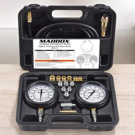 Maddox Automotive Engine Transmission Oil Pressure Tester Gauge Diagnostic Test Kit