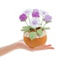 Knitting Crochet Flowers Potted Plants Handmade Knitted Rose and Daisy