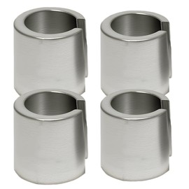 UHANBUT 4PCS Car Battery Post Terminal Shims, Automotive Battery Terminal Converter Post Adaptors for Positive & Negative, Pure Lead Anode Cathode Sleeves, Universal Car Accessories