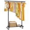 HYSEYY Clothes Rack, Clothing Rack for Hanging Clothes, Rolling Garment