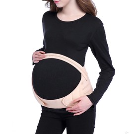 Faja de Embarazo de Cinturón Maternidad con Soporte - Ajustable Fajas de Apoyo para Embarazadas Prenatal - Transpirable Banda de Seguridad para Maternal - Bandas de Maternidad para Postura Espalda (M)