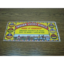 INDIAN LUCKY RINGS - Vintage Ring Beads Craft Making Kit -NEW