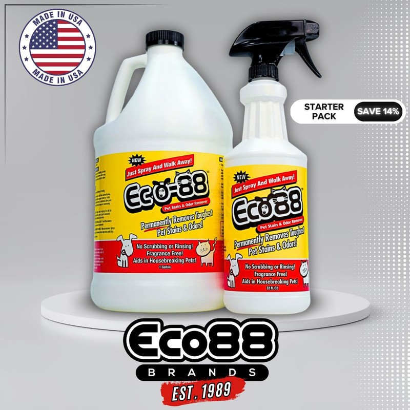 Eco-88 Brands Pet Stain & Odor Remover - One Gallon