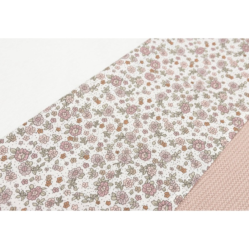 Jollein 008-524-67045 Kinderbettlaken Retro Flowers (120x150 cm)